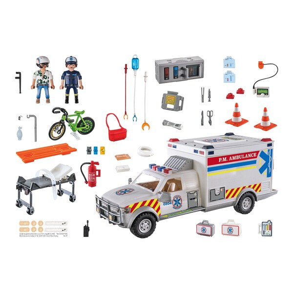 Playmobil - Ambulance avec secouristes et blessé - Brault & Bouthillier