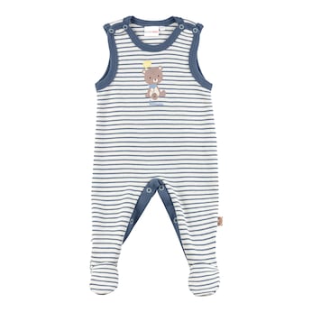 Strampler-Set mit Body langarm Ringel Bär