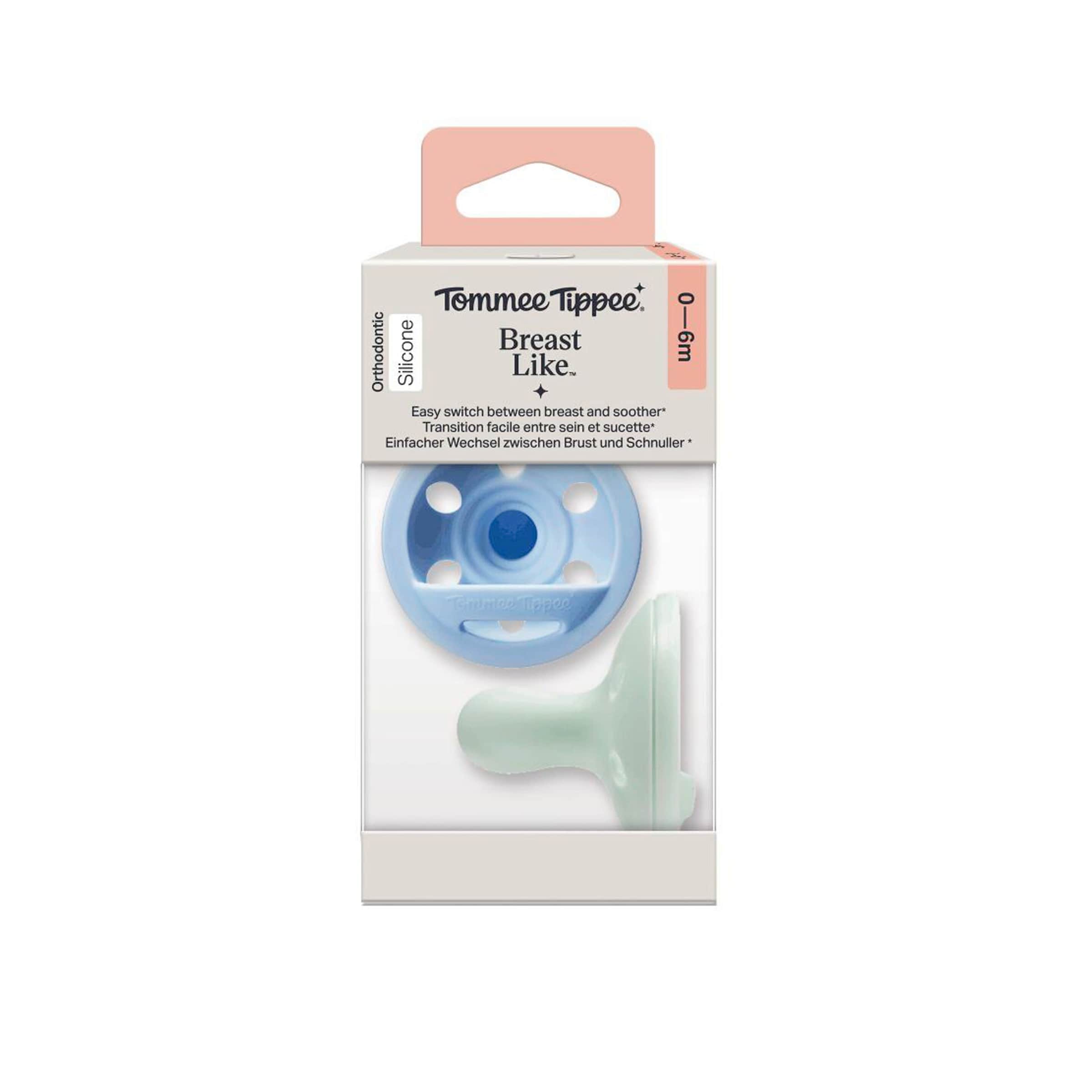 Tommee Tippee 2er-Pack Schnuller Breast Like 0-6M