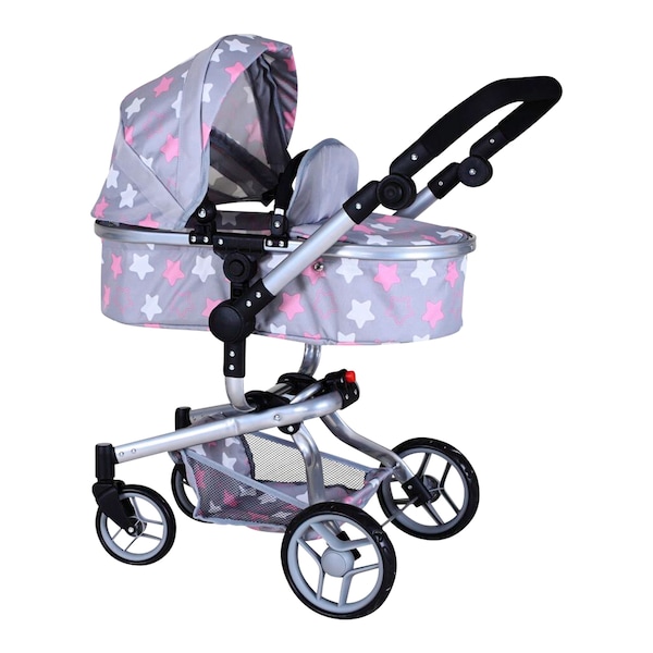 Knorrtoys Puppenwagen Boonk Star Grey Pink knorrtoys-puppenwagen-boonk-star-grey-pink