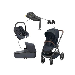 Ensemble voyage poussette combinée Oxford avec coque-auto Cabriofix i-Size et base Isofix