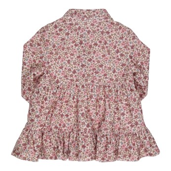 Cordkleid langarm Blumen
