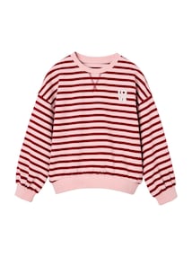 Sweatshirt mit Streifen und Schriftzug LOVE Mädchen