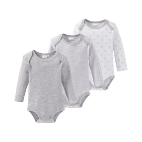 3er-Pack Bodys langarm 