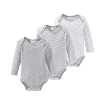 3er-Pack Bodys langarm 