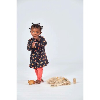 Sweatkleid langarm Blumen