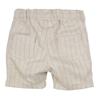 Shorts mit Leinenanteil Nadelstreifen