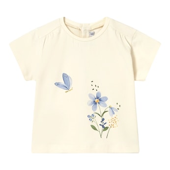 T-Shirt Blumen Schmetterling