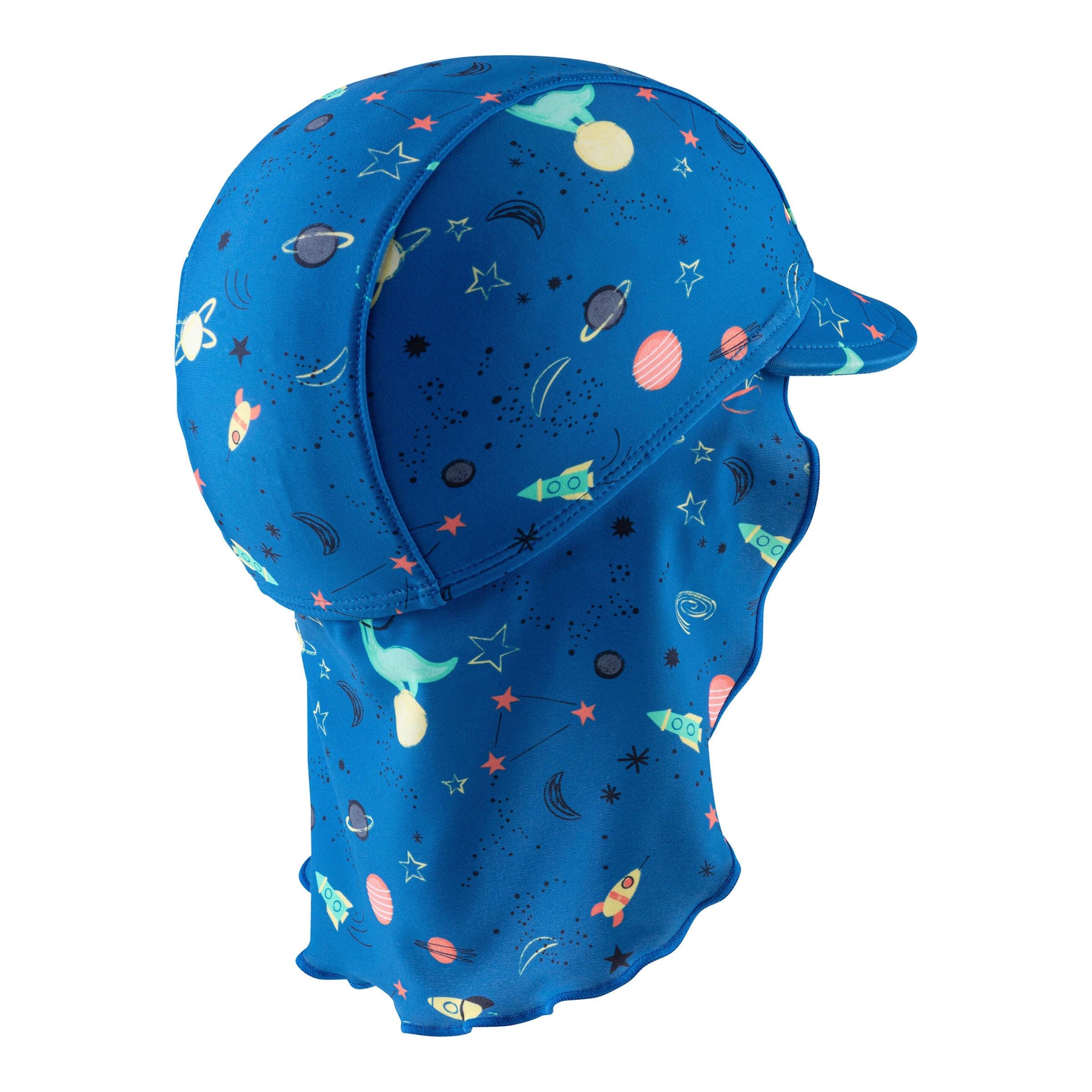 Schirmmütze mit Nacken- und UV-Schutz Weltall