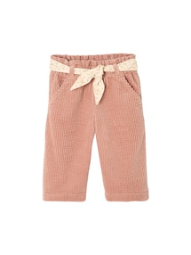 Weite Baby Cordhose mit Bindegürtel