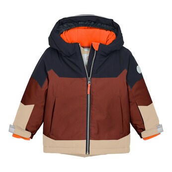 Winterjacke mit Kapuze Colorblock
