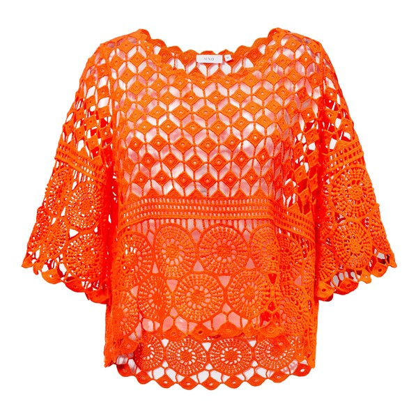 Haut en maille ajourée «Clotilde»