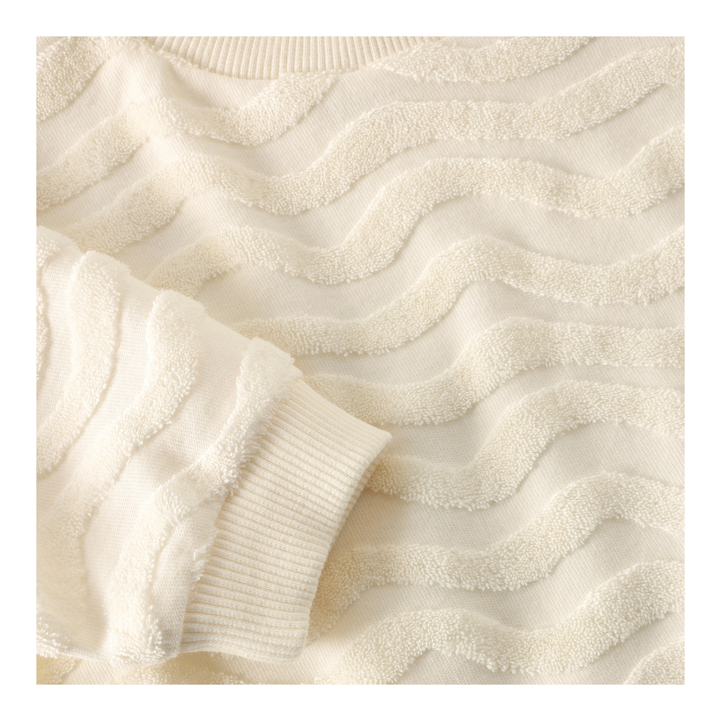 Frottee-Sweatshirt Wellen