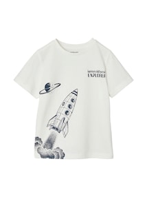 T-Shirt mit Raketen-Motiv Jungen BASIC