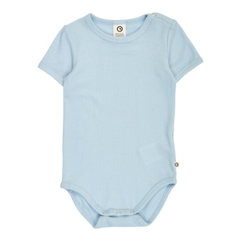 Body en tencel manches courtes côtes