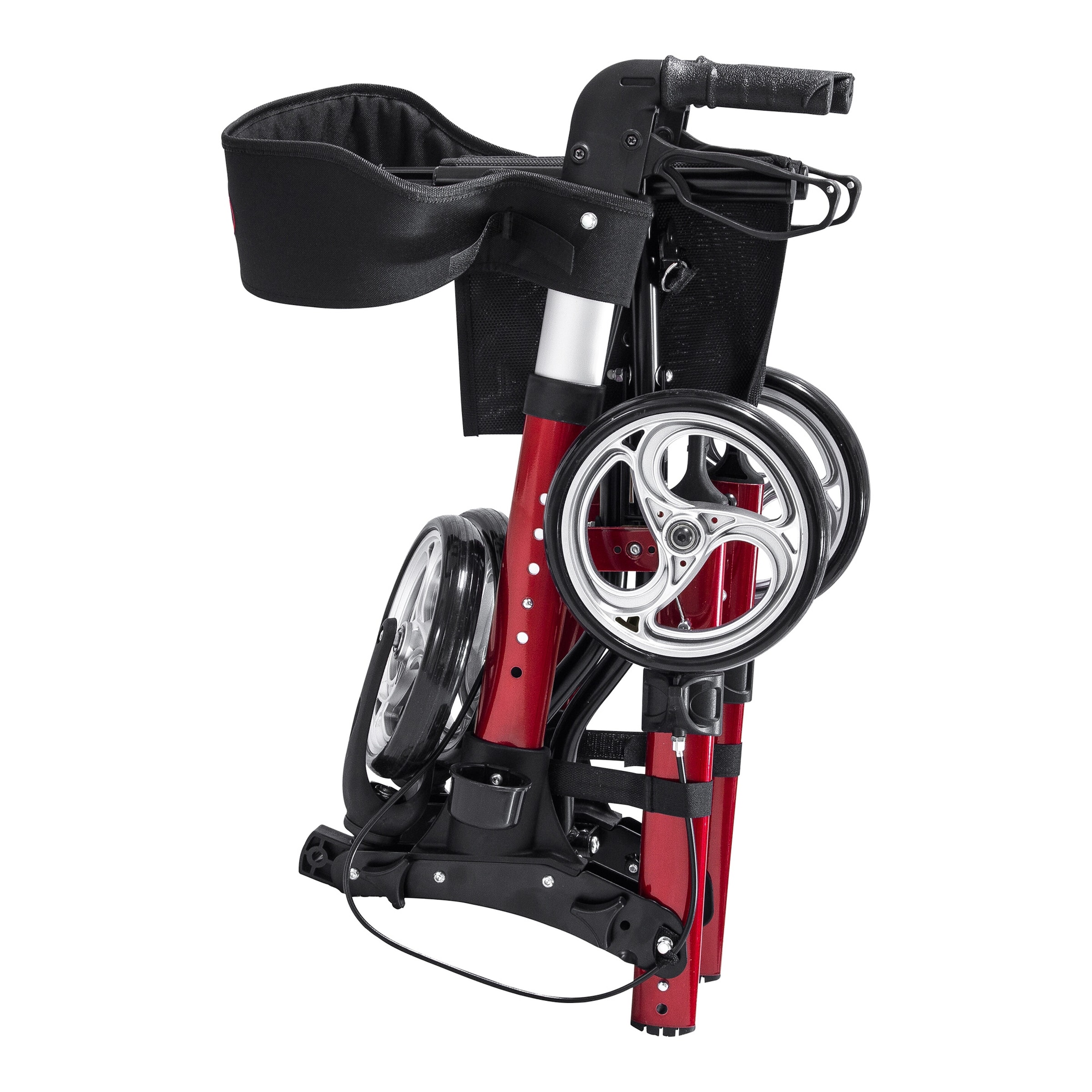 Leichtgewicht-Rollator Premium, Aluminium, mit Rückengurt und Tasche - AT51006