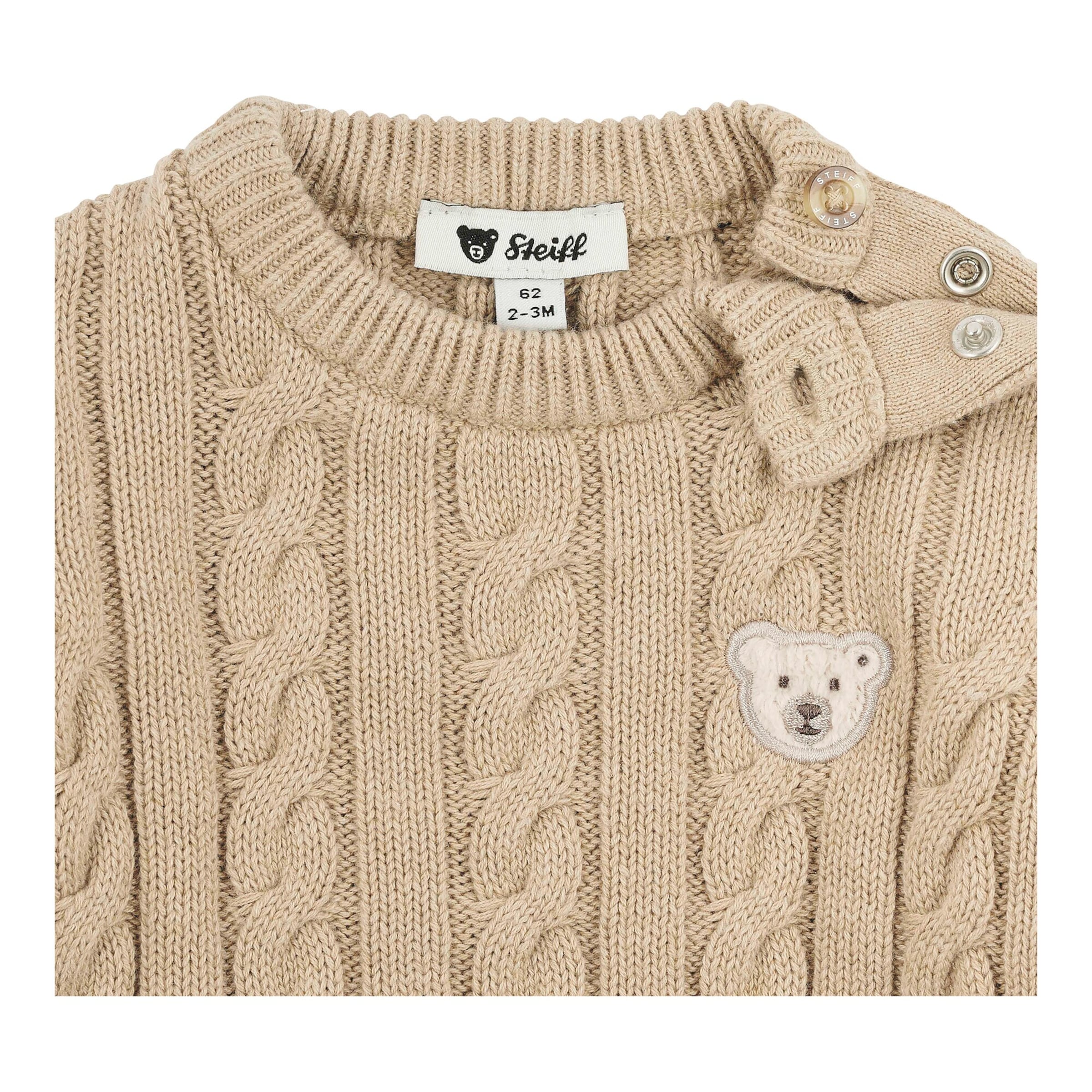 Pullover Bär Zopfmuster