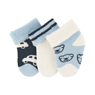 Lot de 3 paires de chaussettes bébé voiture