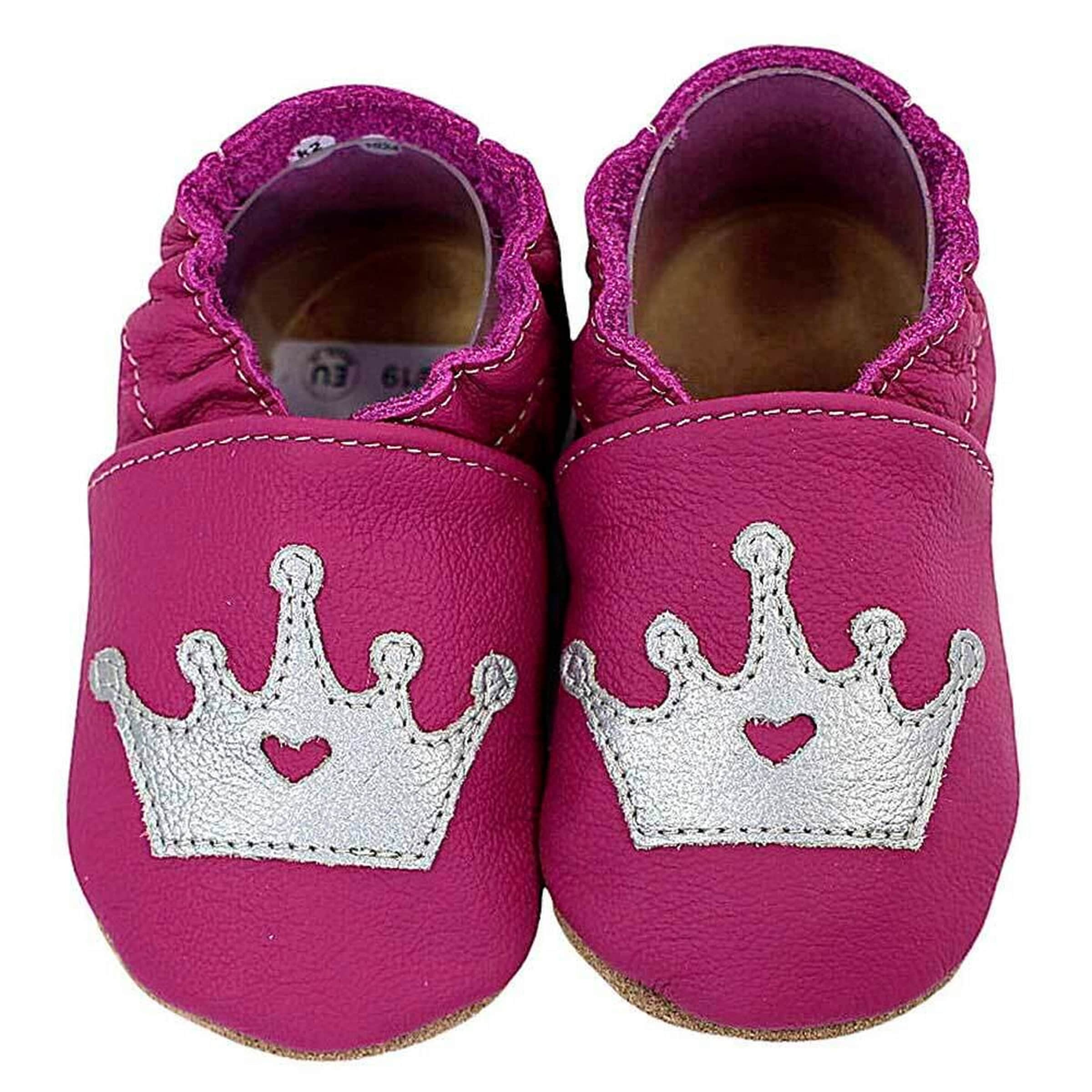 Hobea-Germany Krabbelschuhe Krone lila