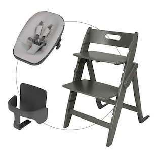 Ensemble chaise haute évolutive Yippy Plain avec élément spécial nouveau-né et kit Starter