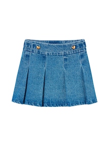 Kurzer Jeansrock mit Falten Mädchen