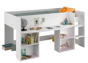 Kinder Hochbett "Pirouette 1"  Weiß