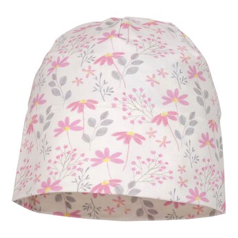 Beanie mit UV-Schutz Blumen