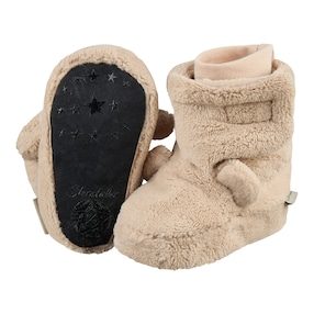 Plüsch-Winterschuhe mit Klettverschluss und Ohren