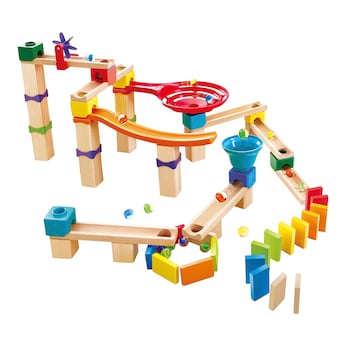 Murmelbahn mit Domino rasant