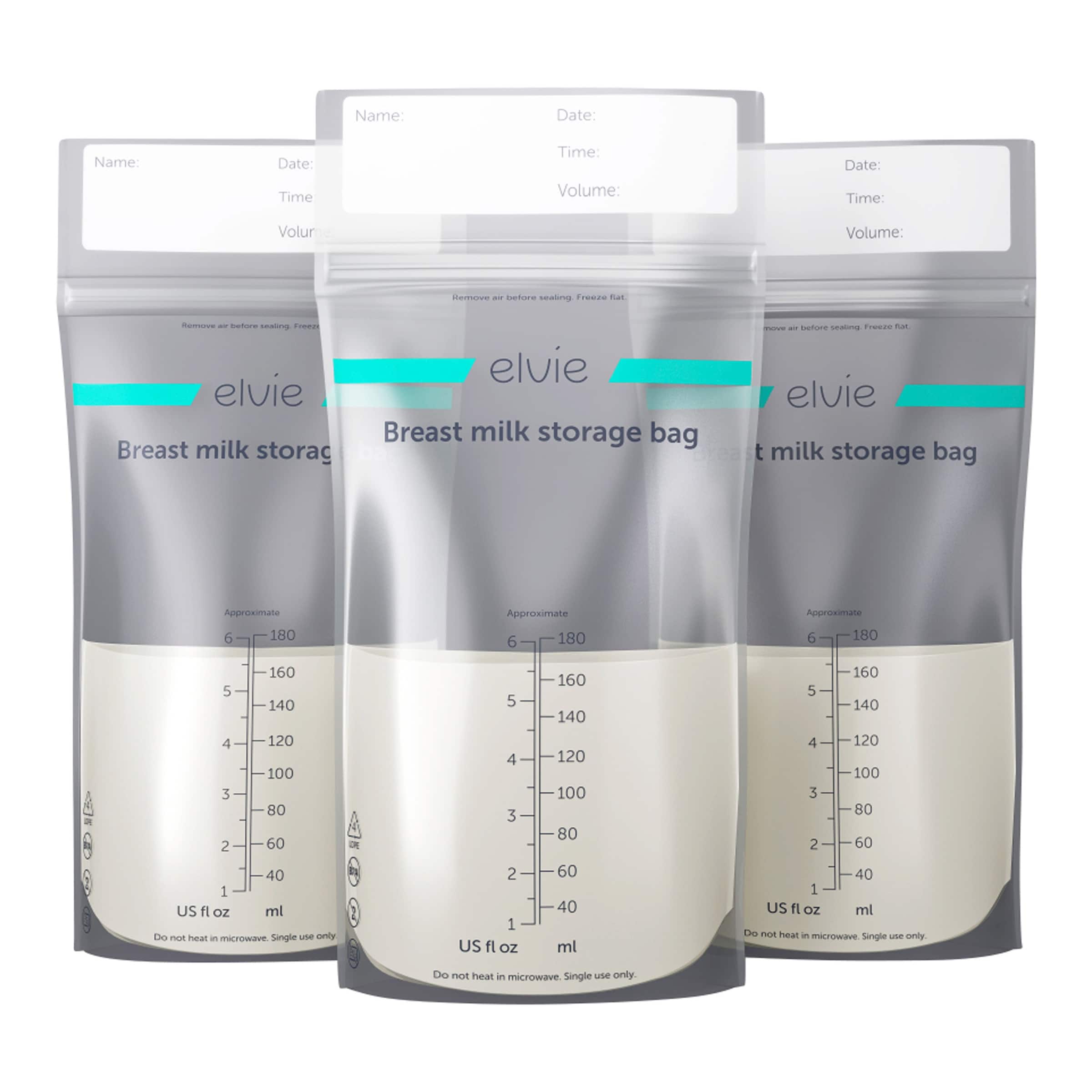 Elvie Mutttermilchbeutel 180 ml, 2 x 50 Stück