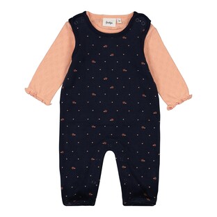 Strampler-Set Ajour Blumen Herzen