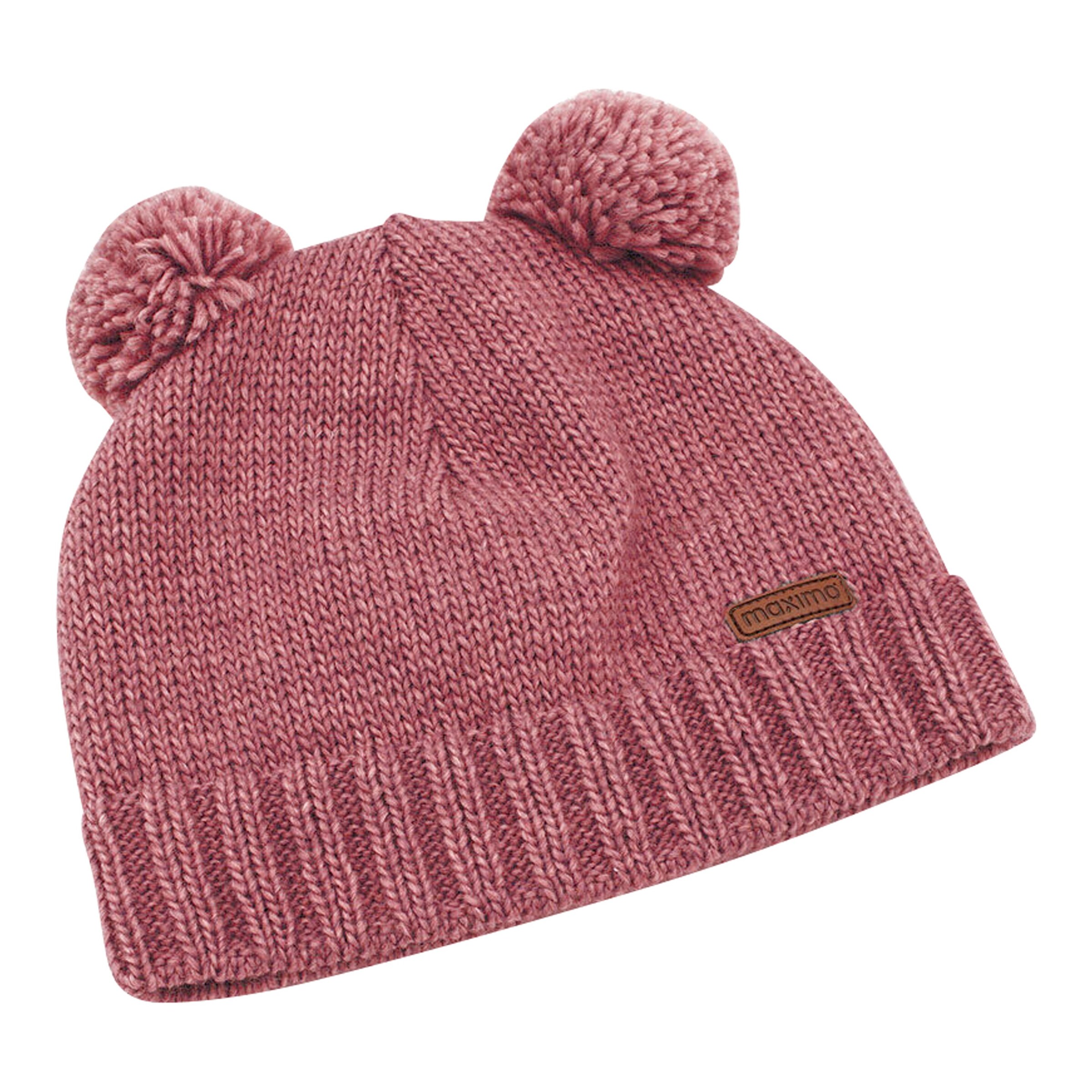 Winter-Strickmütze mit Bommel