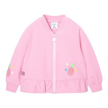 Sweatjacke Ananas Rüschen