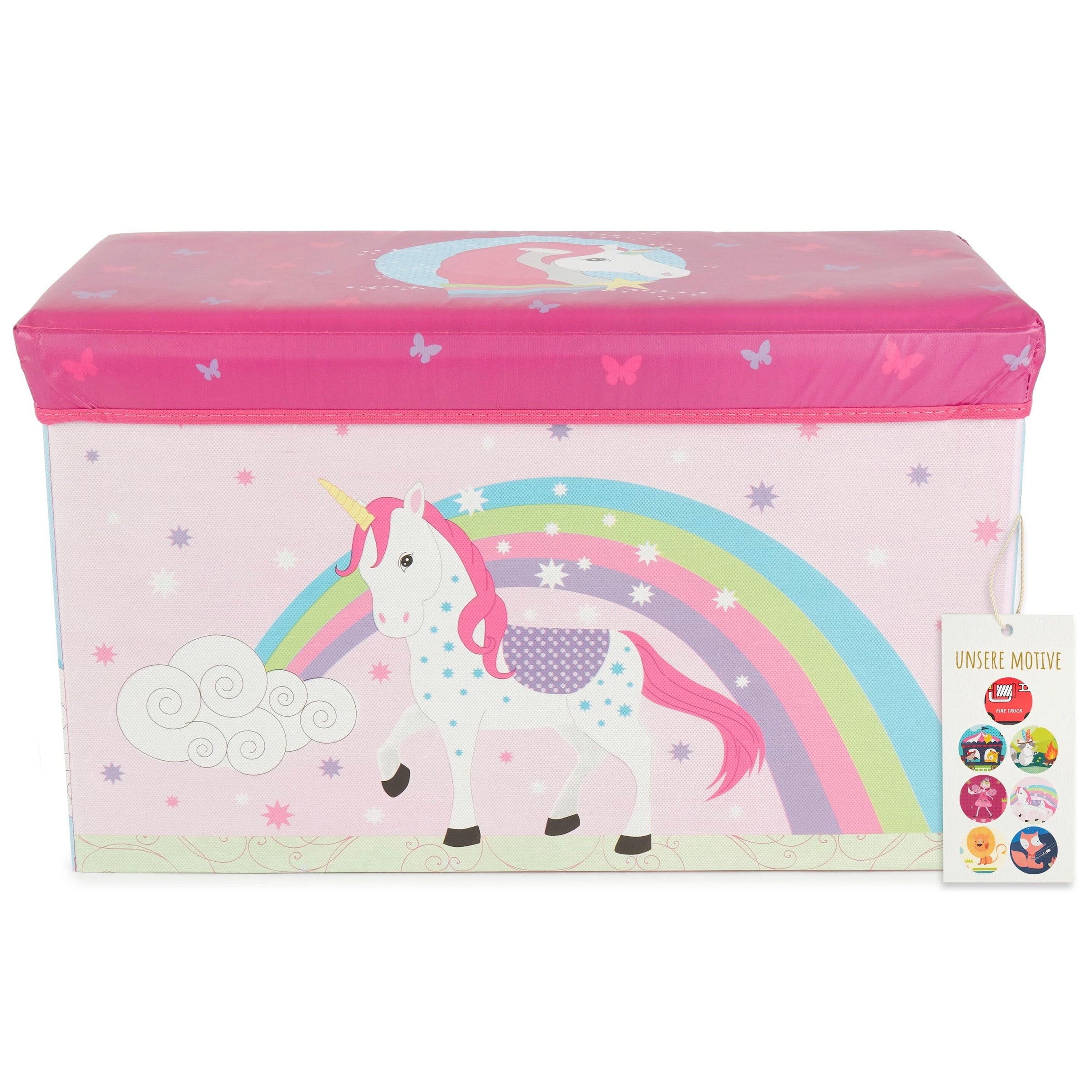 Bieco Aufbewahrungsbox mit Deckel Einhorn
