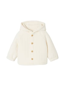 Gesteppte Baby Sweatjacke mit Kapuze