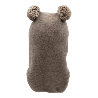 Woll-Schlupfmütze mit Ohren Bommel