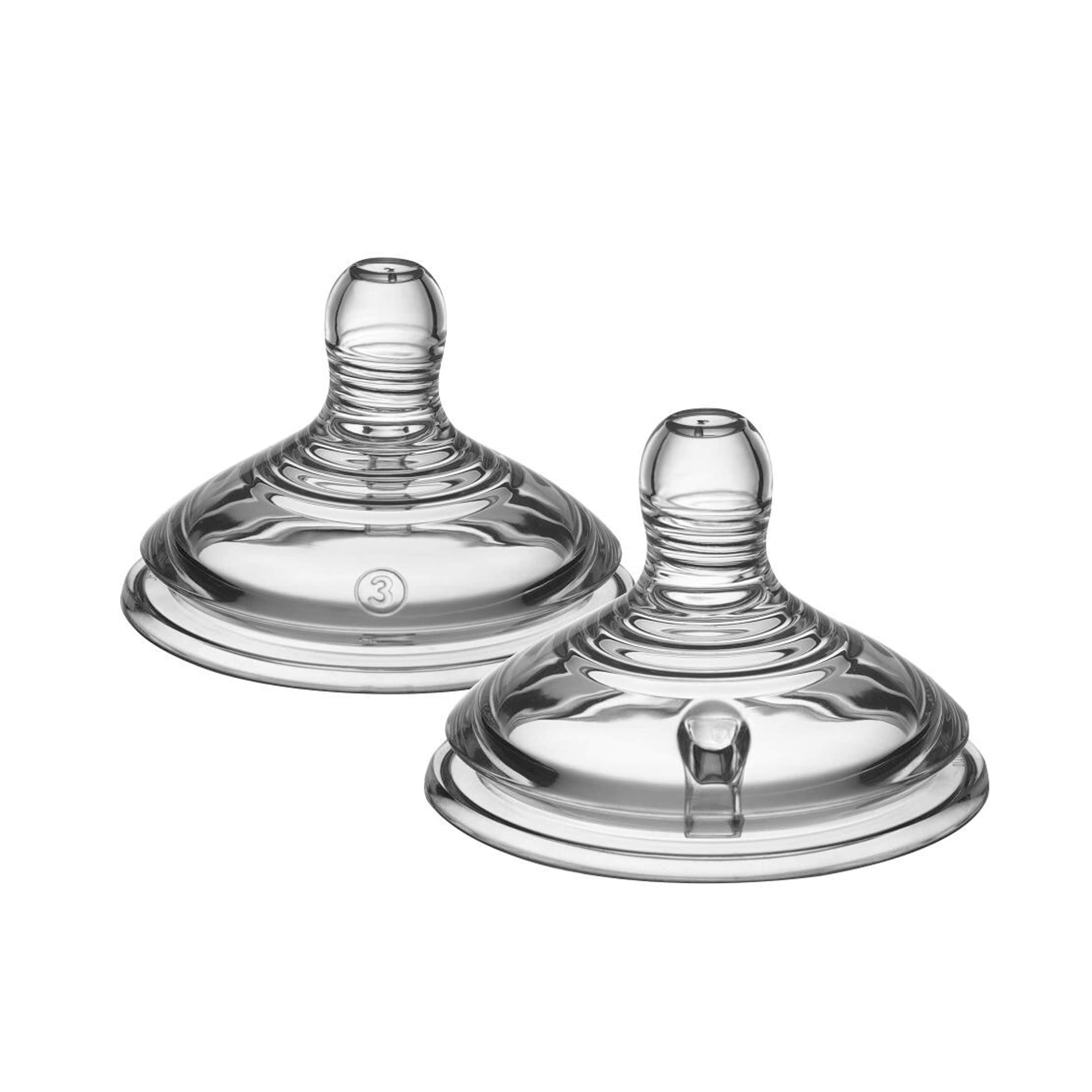 Lot de 2 tétines pour biberon, débit rapide 6M+