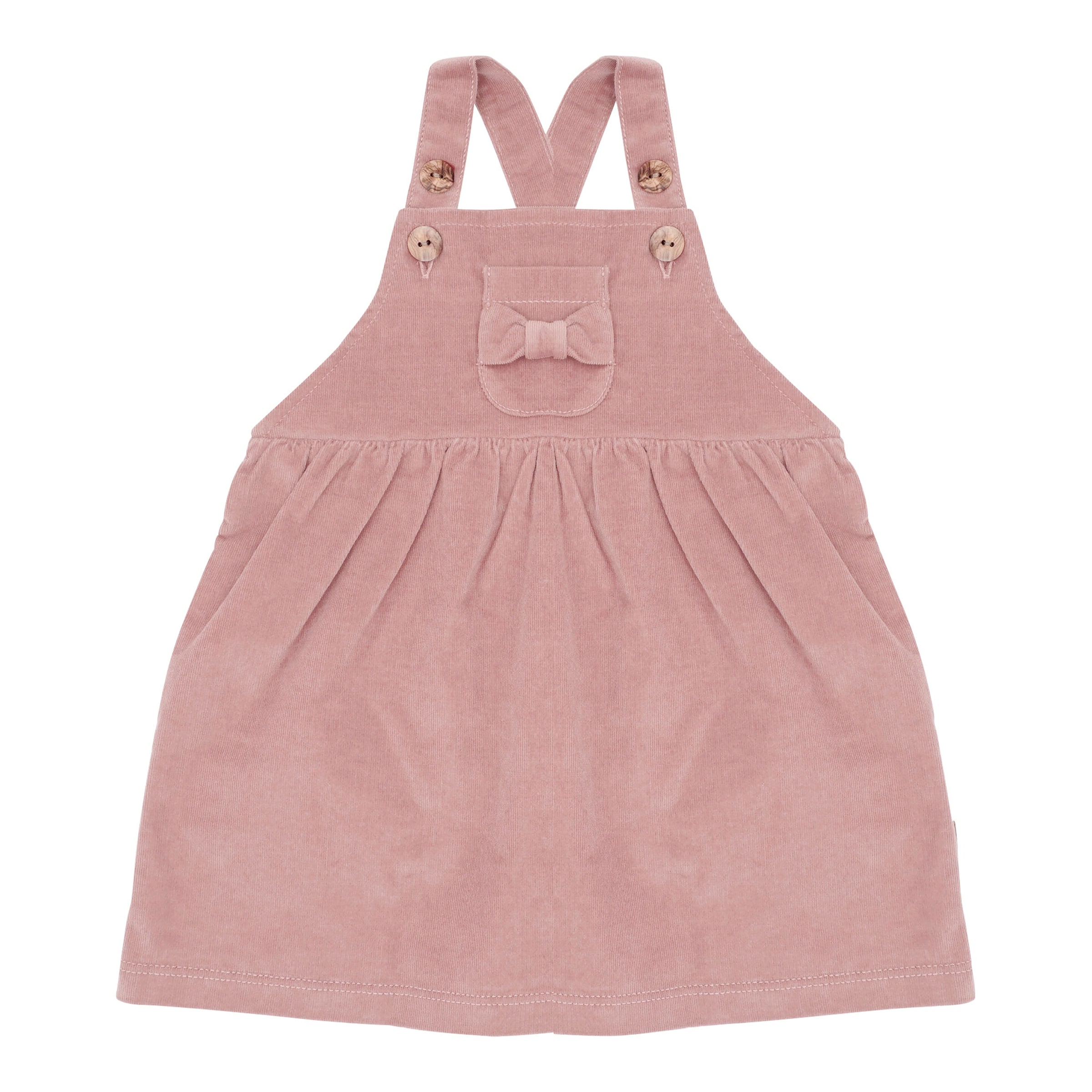 Maximo Damen Rosa Cord-Latzkleid Schleife - Image 2