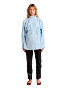 Bluse mit Bindegürtel für Schwangerschaft & Stillzeit