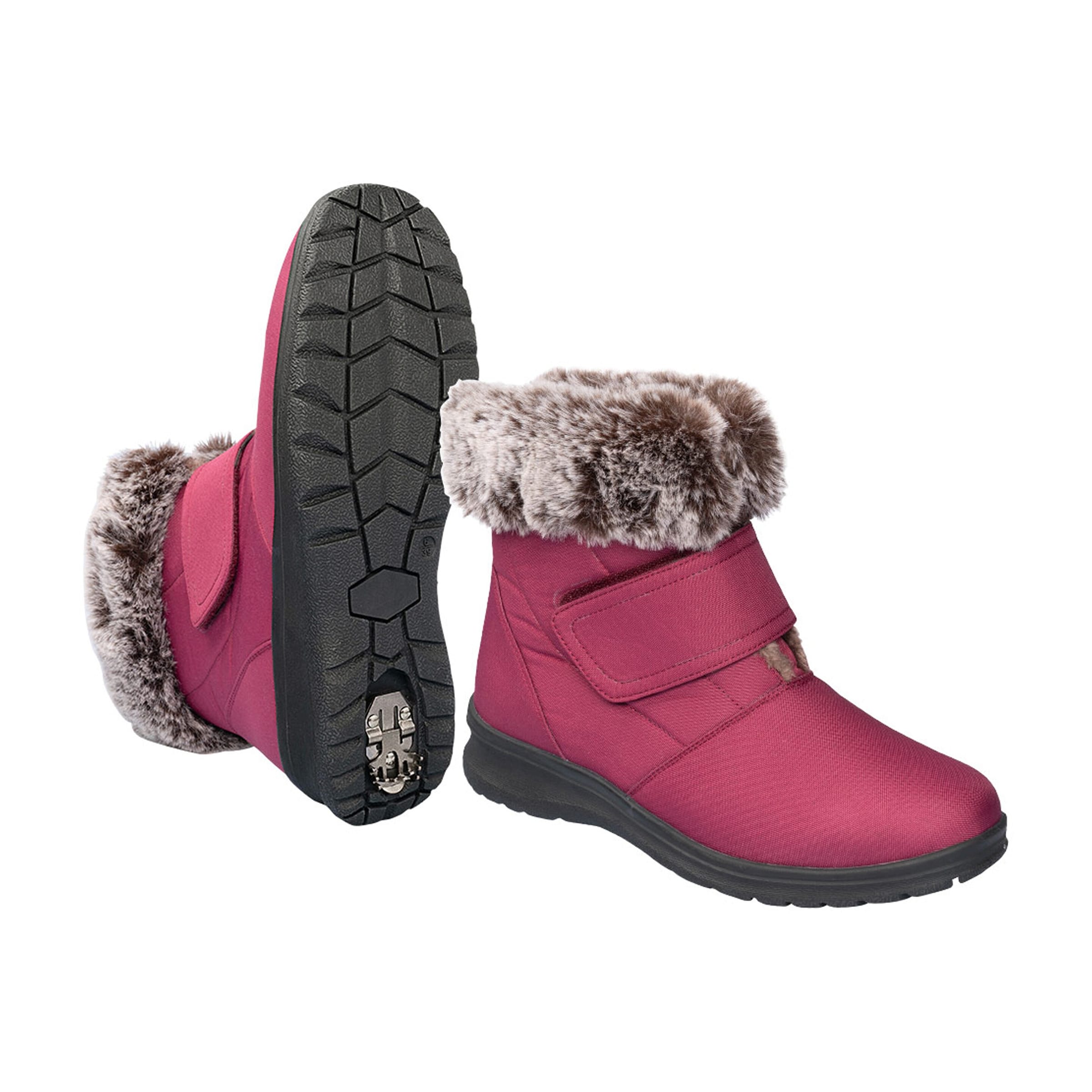 wonderwalk Winterstiefelette mit Spikes und Klett „Monika“