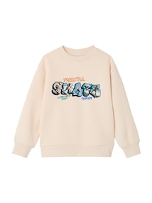 Jungen Sweatshirt mit großem Sport-Motiv vorne