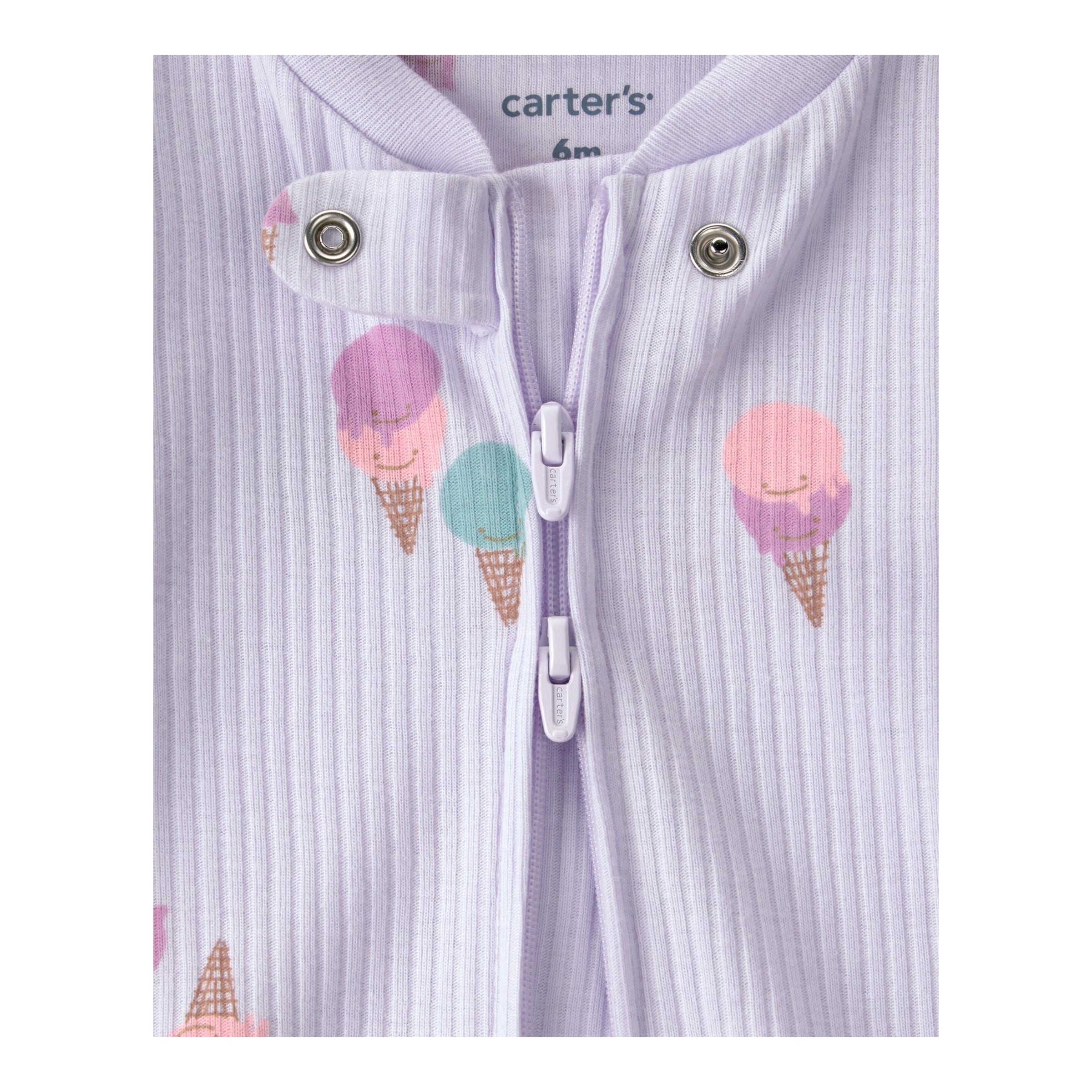 Carter's Schlafoverall mit Fuß Eis Rippqualität
