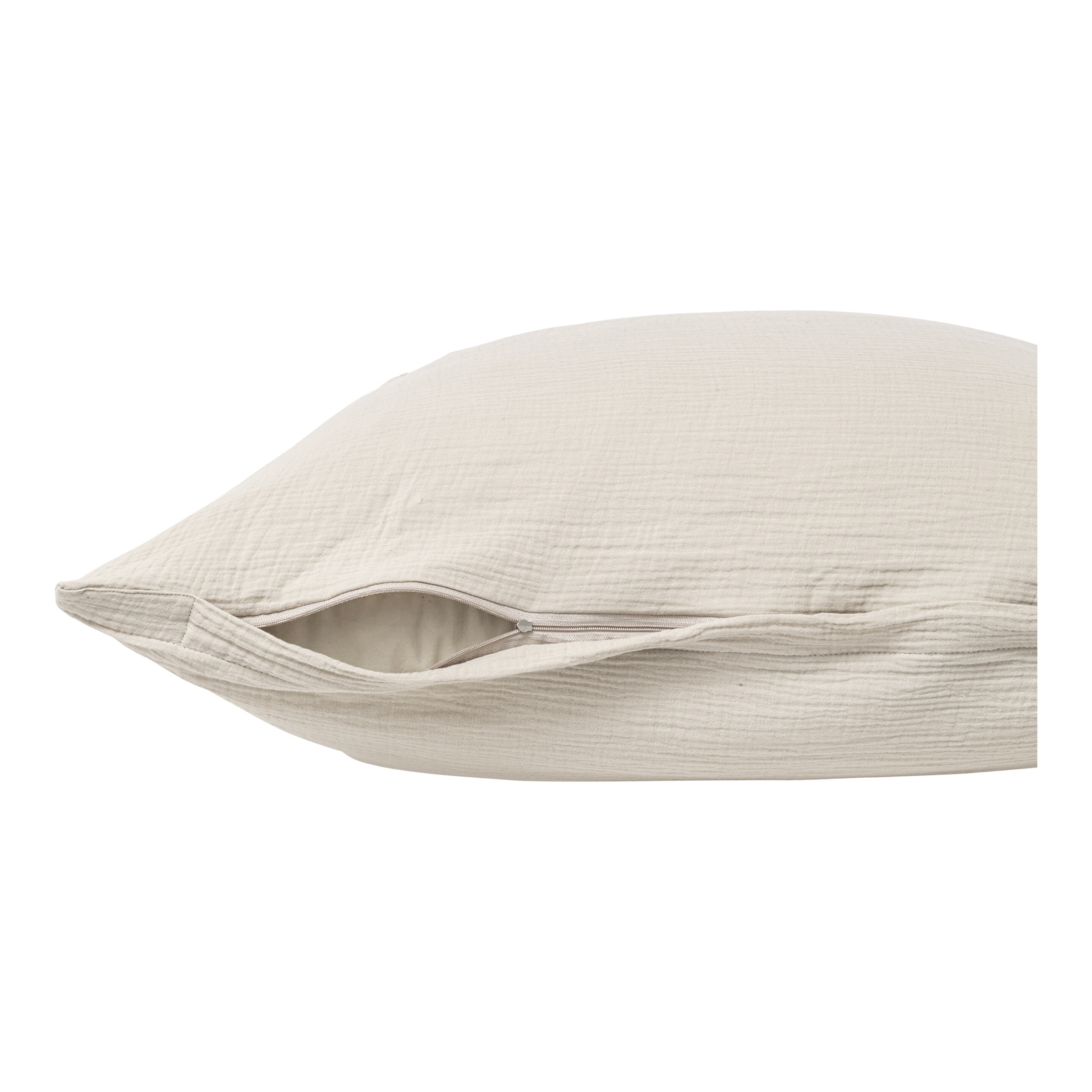 Musselin-Baumwollbettwäsche "Annalena", 2-teilig, 135x200 cm, beige