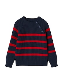 Jungen Strickpullover mit Streifen