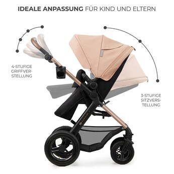 Kombikinderwagen MOOV 2 Air Trio-Set inkl. Babyschale MINK PRO