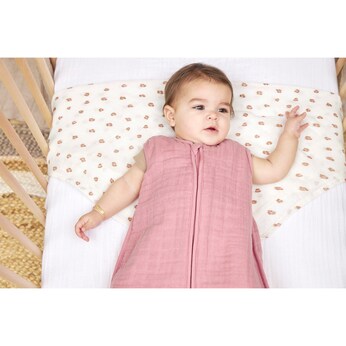 Musselin-Spannbetttuch 60x120 cm