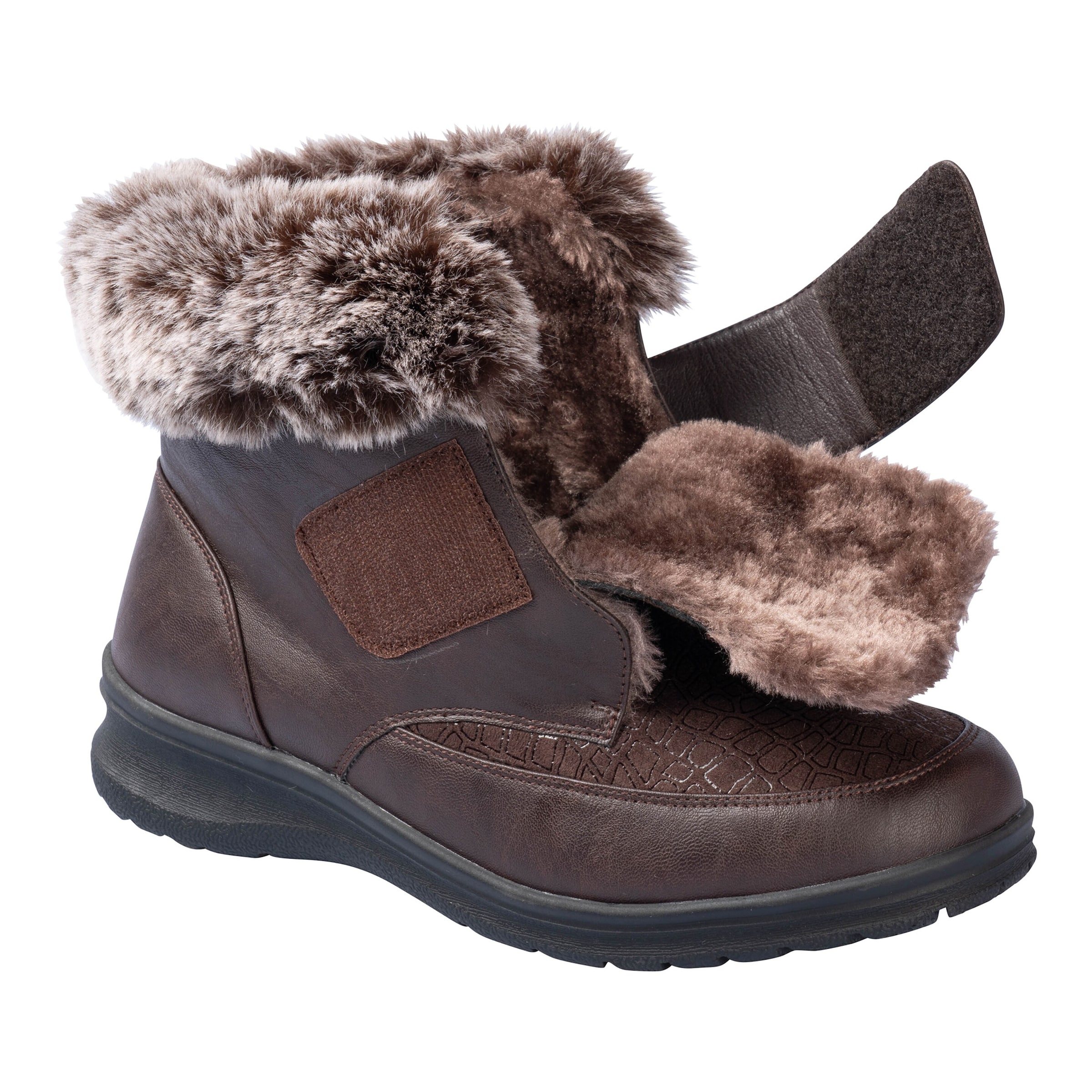 Kuschel-Klettstiefelette „Steffi“