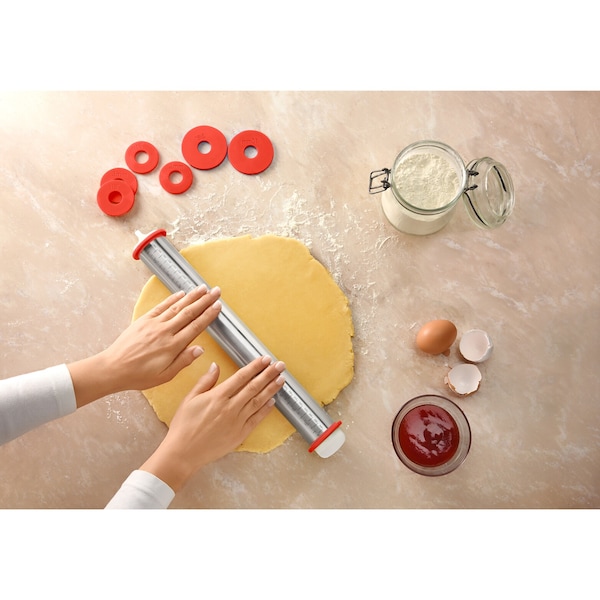 Rouleau à pâtisserie réglable en inox - Accessoires de cuisine