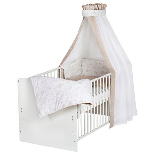 Babybett mit Ausstattung Classic White 70x140 cm