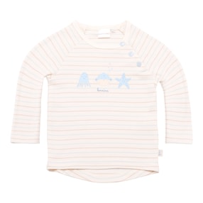 Raglanshirt langarm Ringel Aqua Friends